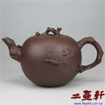 紫砂大松鼠葡萄,中國宜興一廠紫砂壺